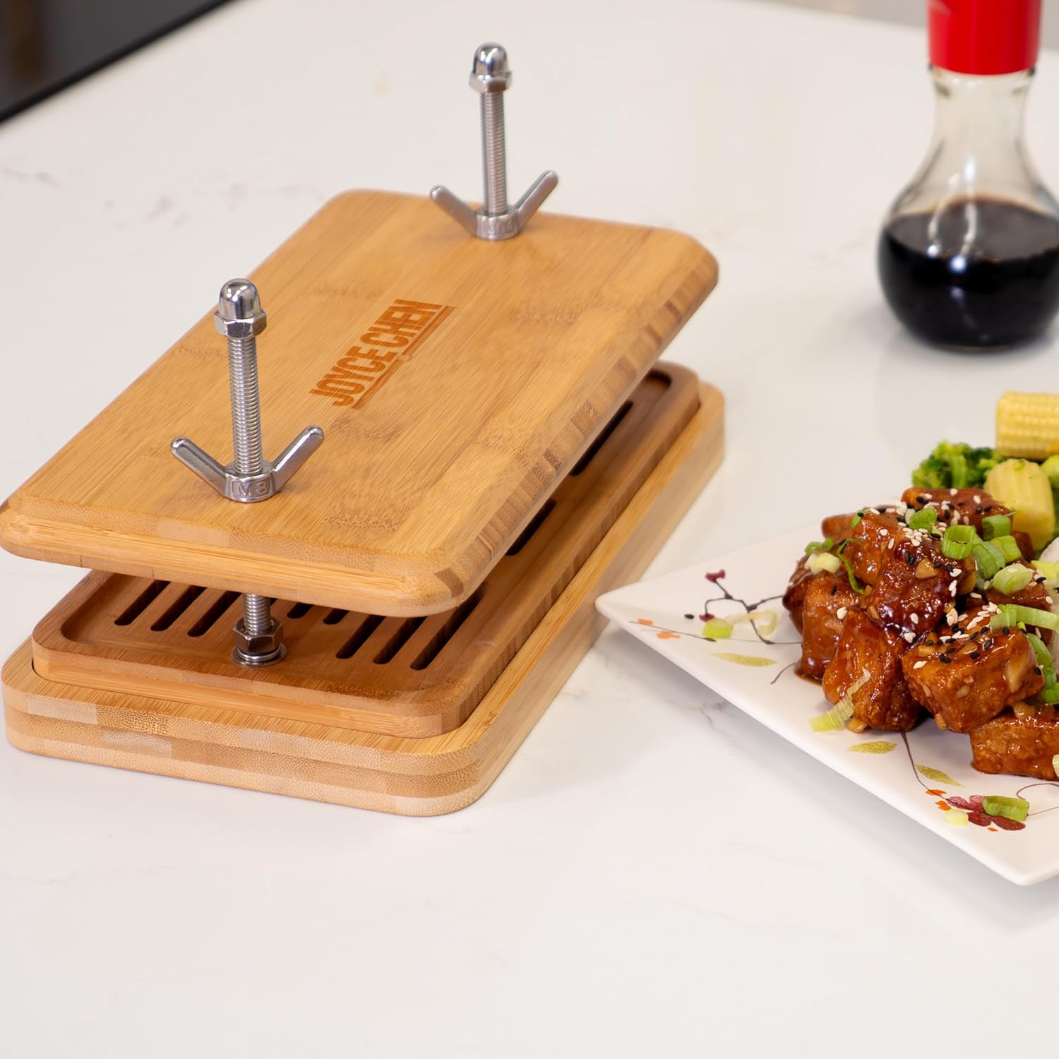 Joyce Chen Burnished Bamboo Tofu Press