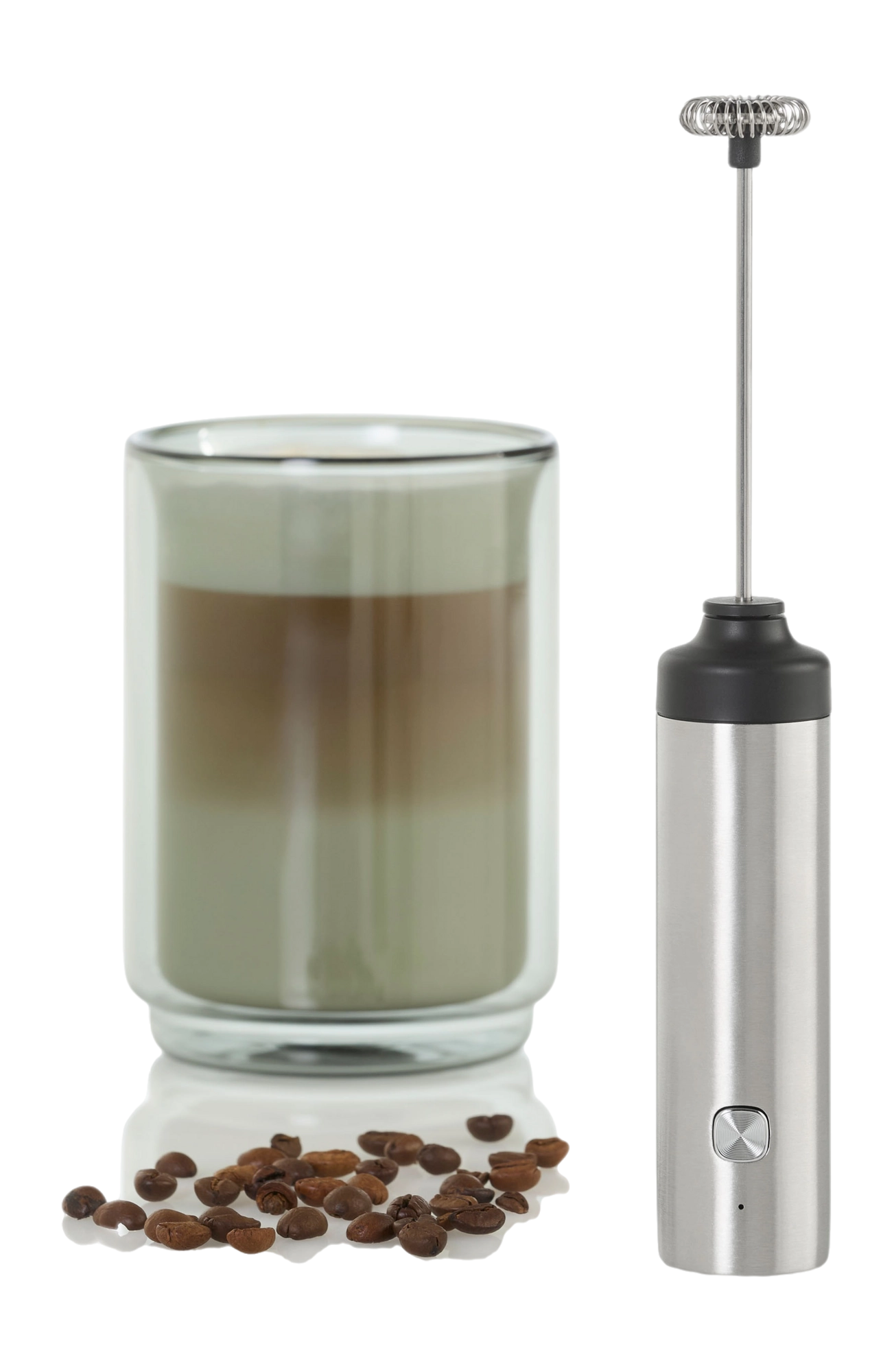 AdHoc Moro Electric USB Milk & Sauce Frother – Stainless Steel