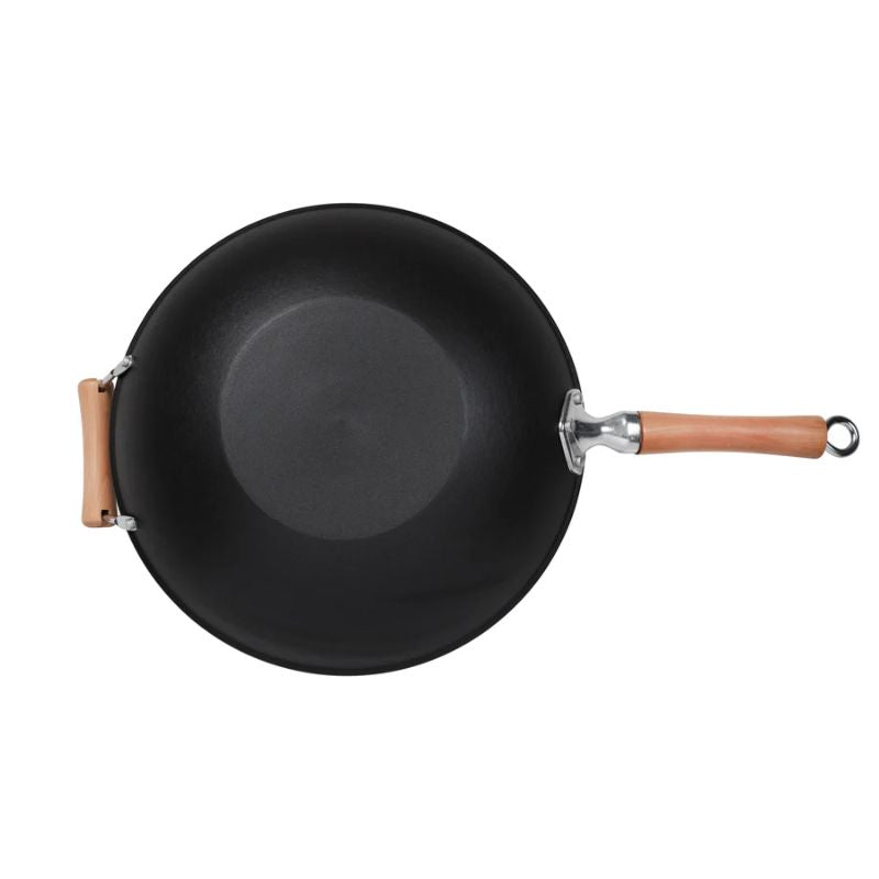 Joyce Chen Professional Series 14-Inch Cast Iron Flat-Bottom Wok Joyce Chen by Kitchen Niche