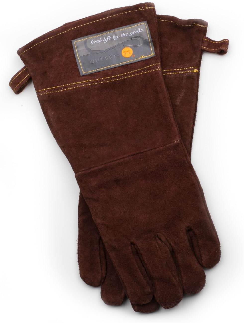 Outset Brown Leather Grill Gloves