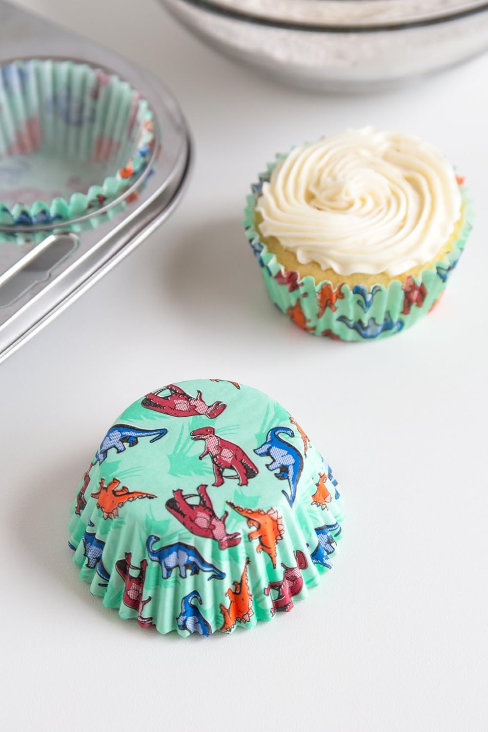Fox Run Dinosaur Bake Cups - 50 Pack