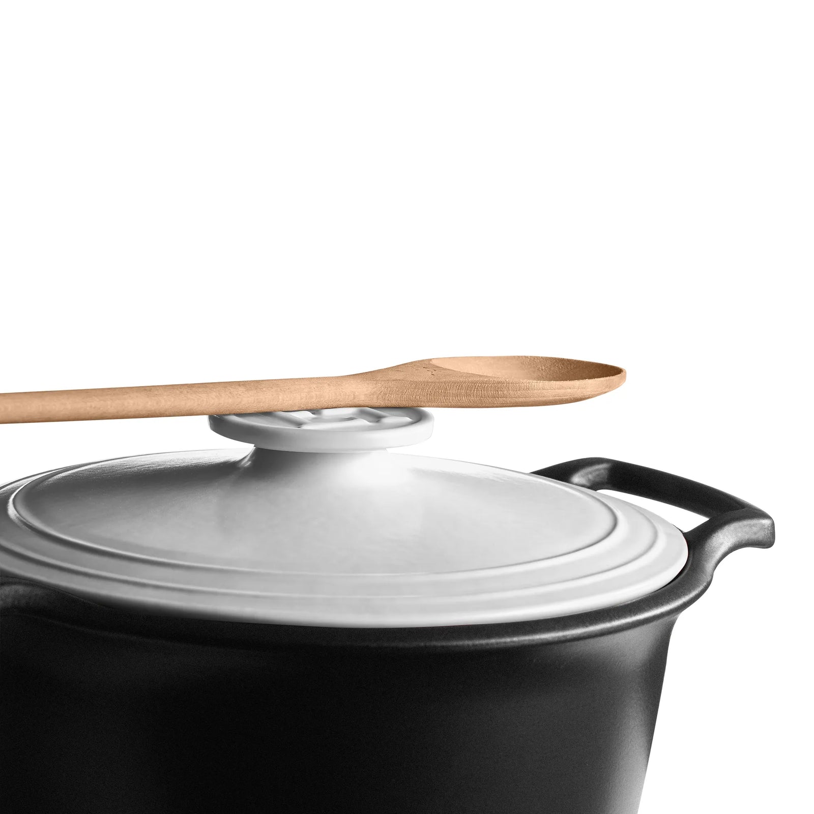 Emile Henry Sublime+ Round Casserole – Slate and White – 5.5 L