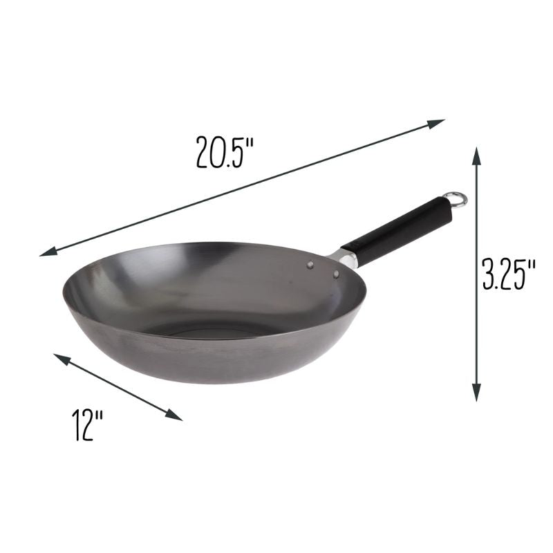 Joyce Chen Professional Series 12-Inch Uncoated Carbon Steel Stir Fry Pan Joyce Chen by Kitchen Niche