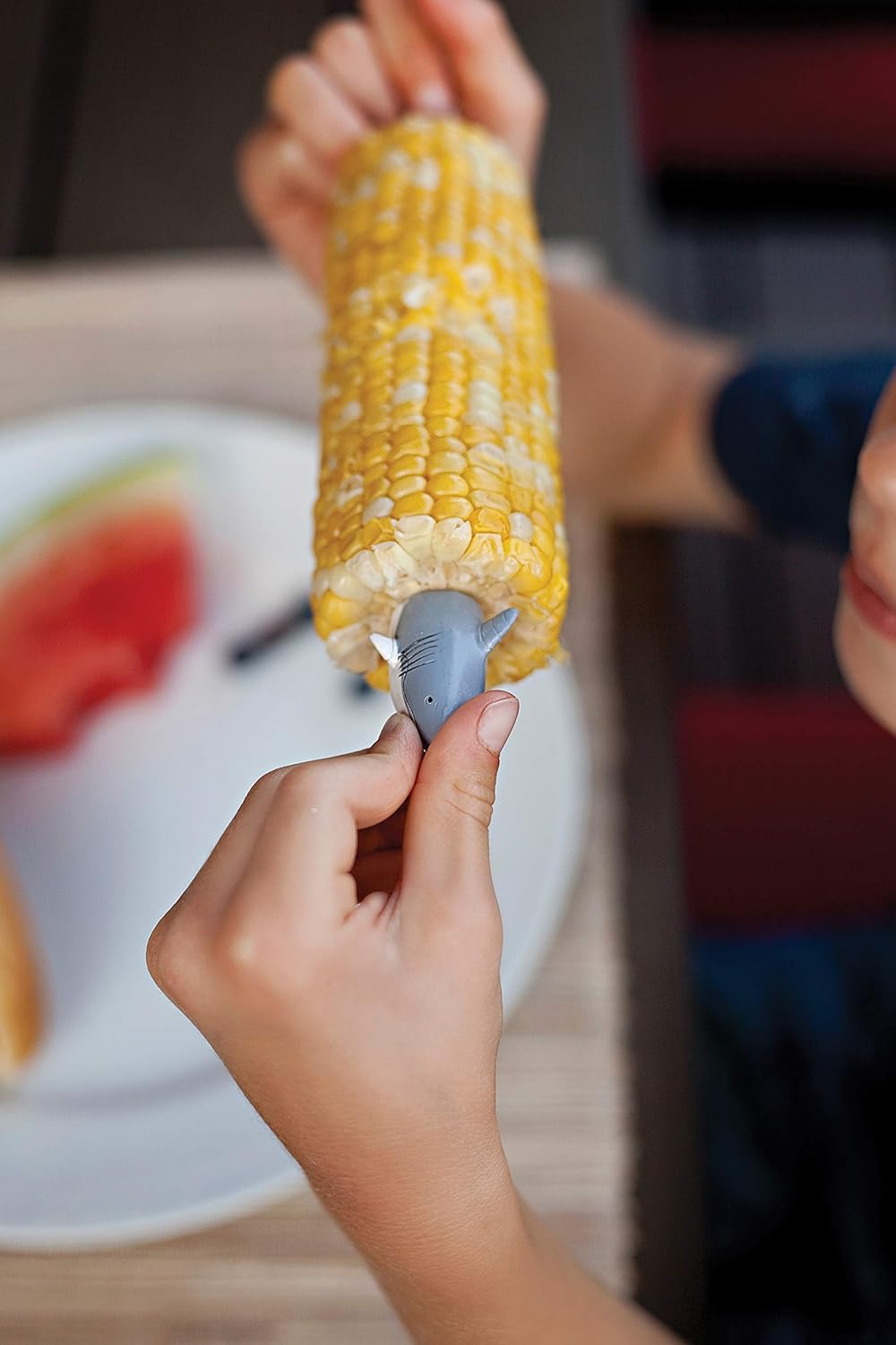 Outset Set of 8 Shark Corn Holders