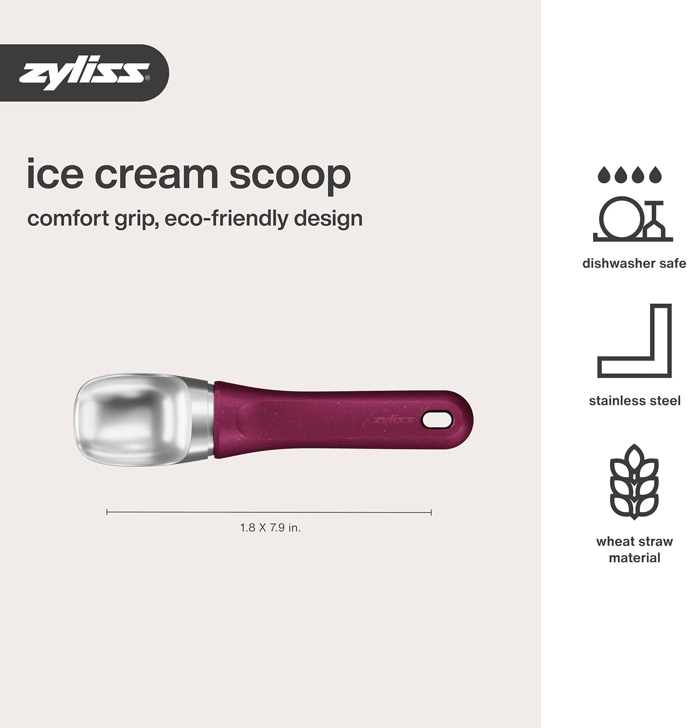 Zyliss Ice Cream Scoop – Berry