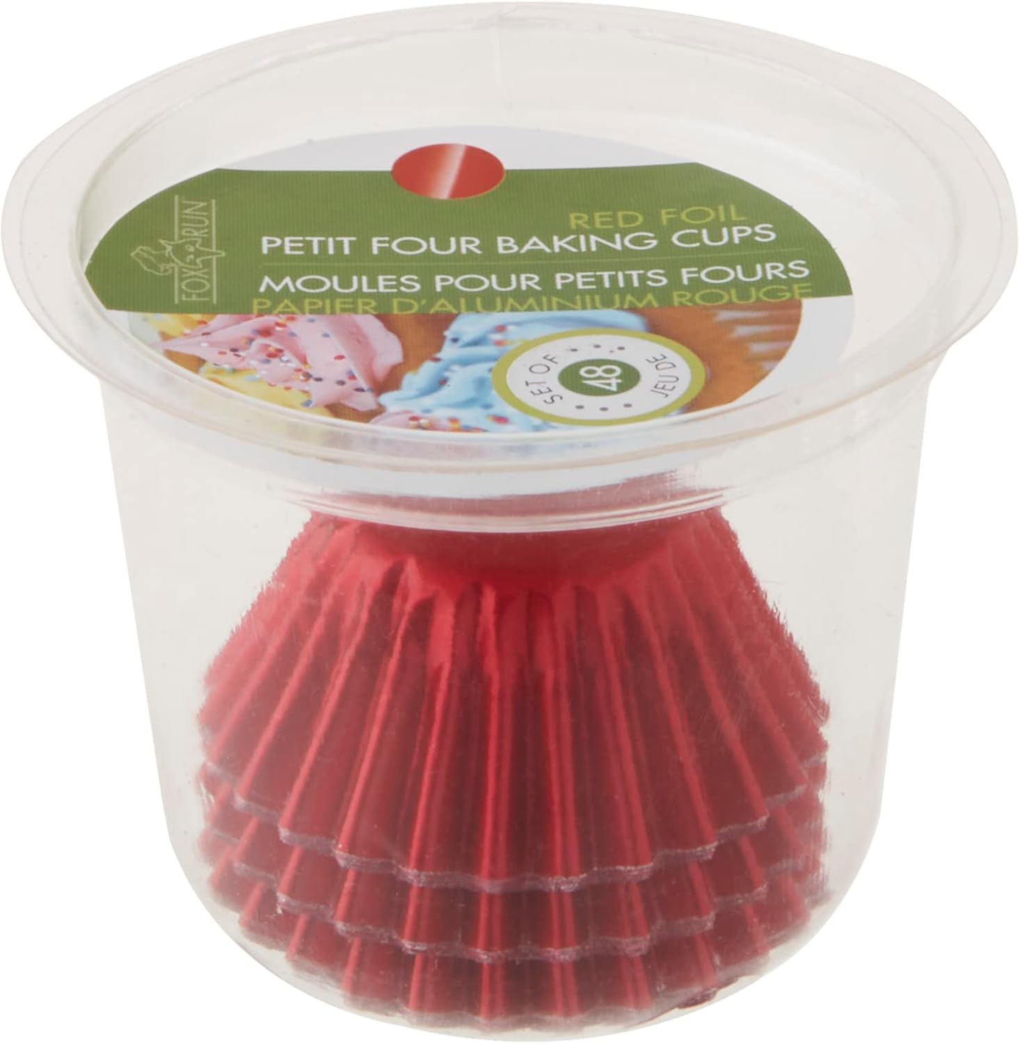 Fox Run Red Foil Petit Four Baking Cups Set of 48