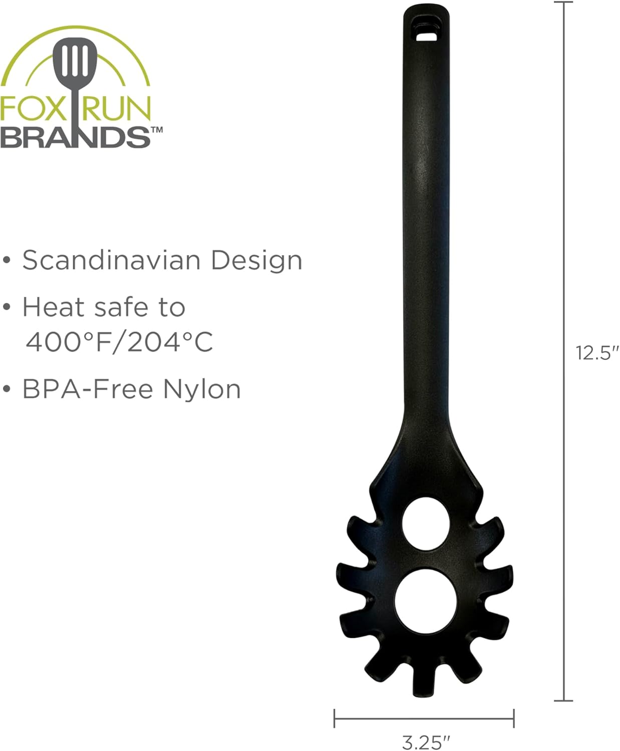 Fox Run Black Nylon Spaghetti Server