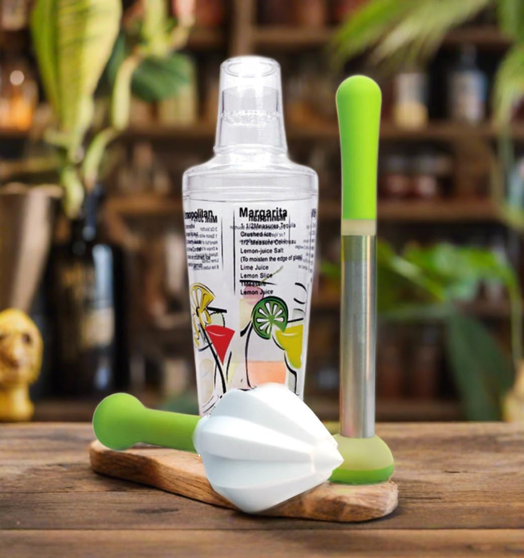 Cuisinox Cocktail Shaker, Muddler & Reamer Set – 500ml by Kitchen Niche