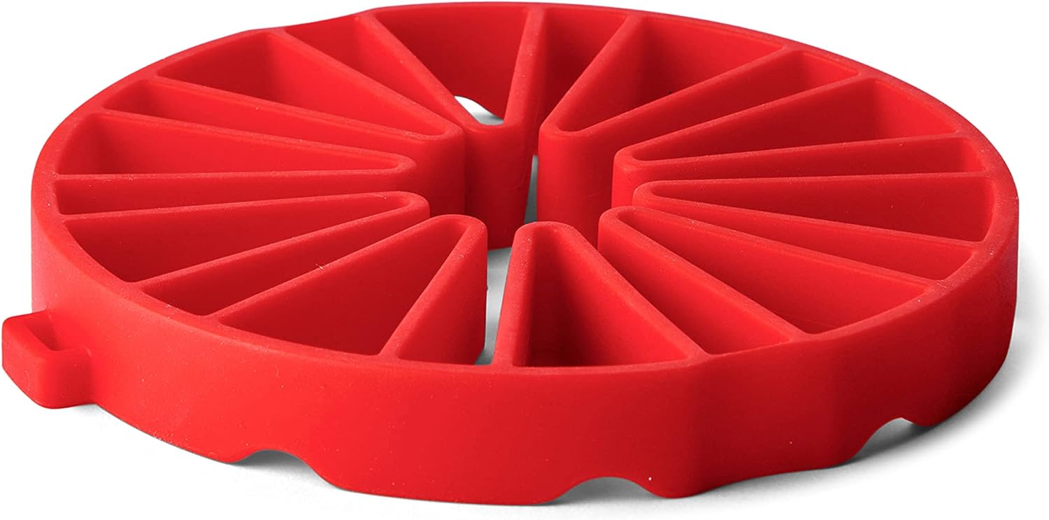Cuisipro Silicone Dual Trivet – 7.5" x 7" x 1" / 19 x 17.8 x 2.4 cm – Red Cuisipro by Kitchen Niche