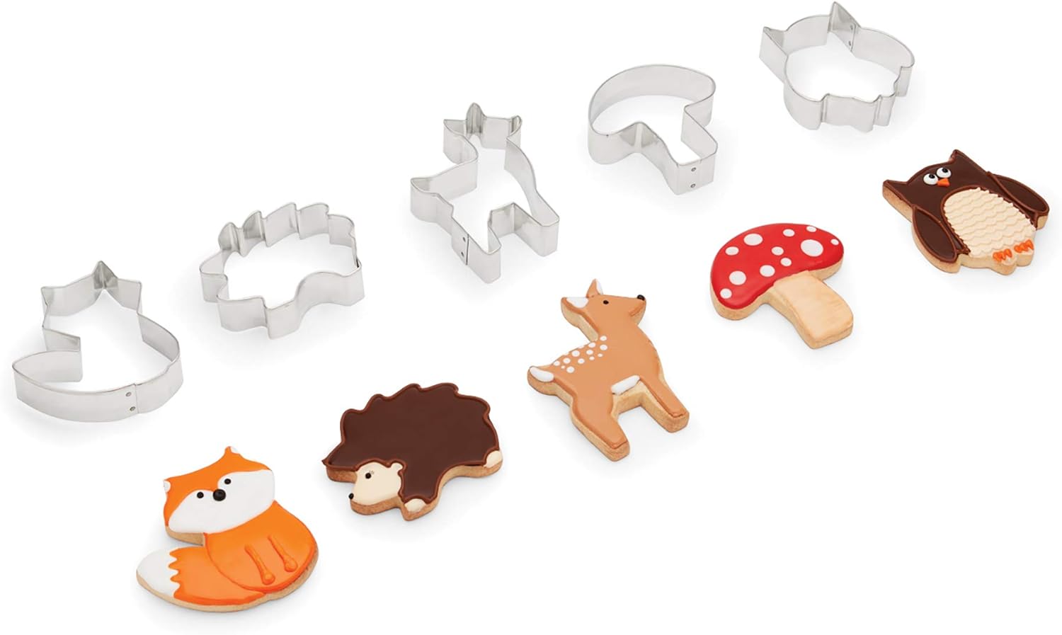 Fox Run Woodland Animal Cookie Cutter Set