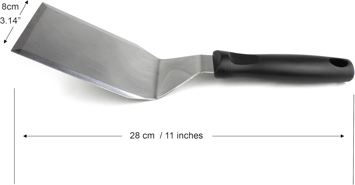 Cuisinox Beveled Stainless Steel Spatula – 12 x 7cm by Kitchen Niche