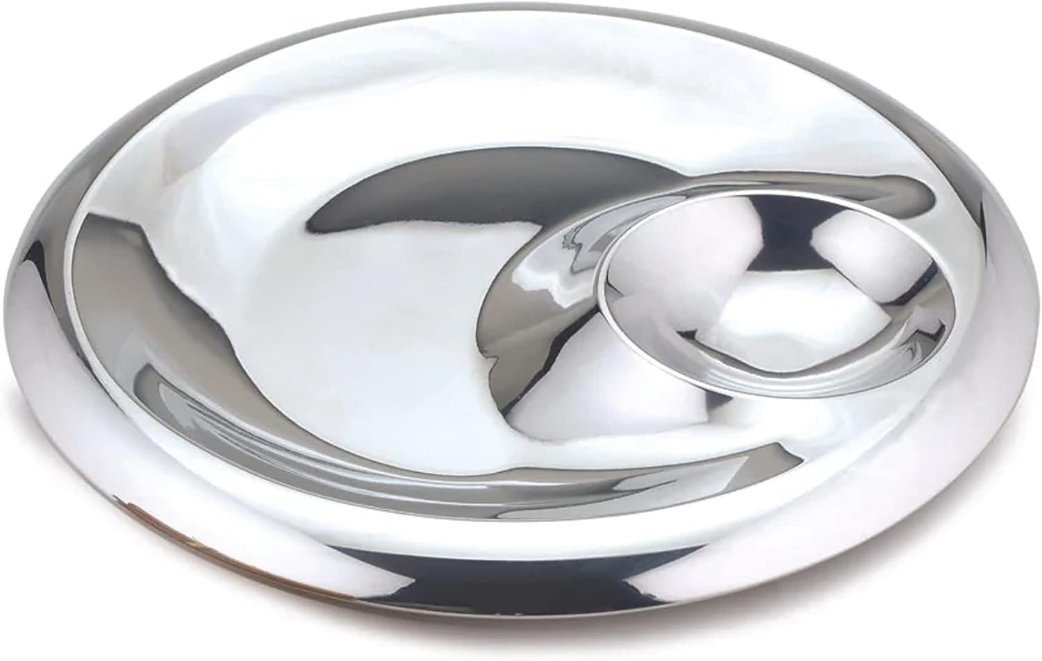 Cuisinox Stainless Steel Chip and Dip Platter – 34cm by Kitchen Niche