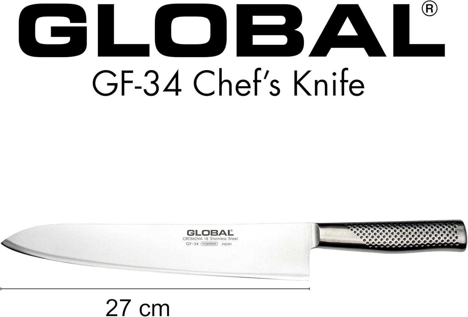Global Chef’s Knife – 27 cm / 10.6"