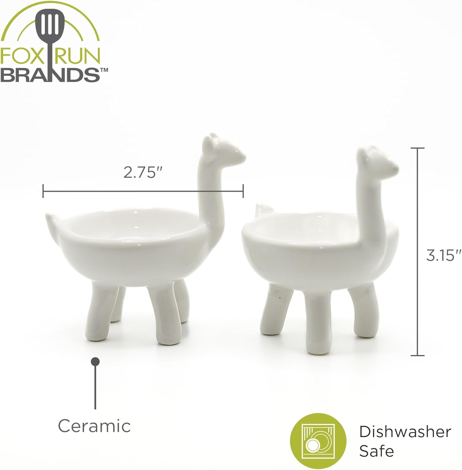 Fox Run Ceramic Llama Pinch Bowls