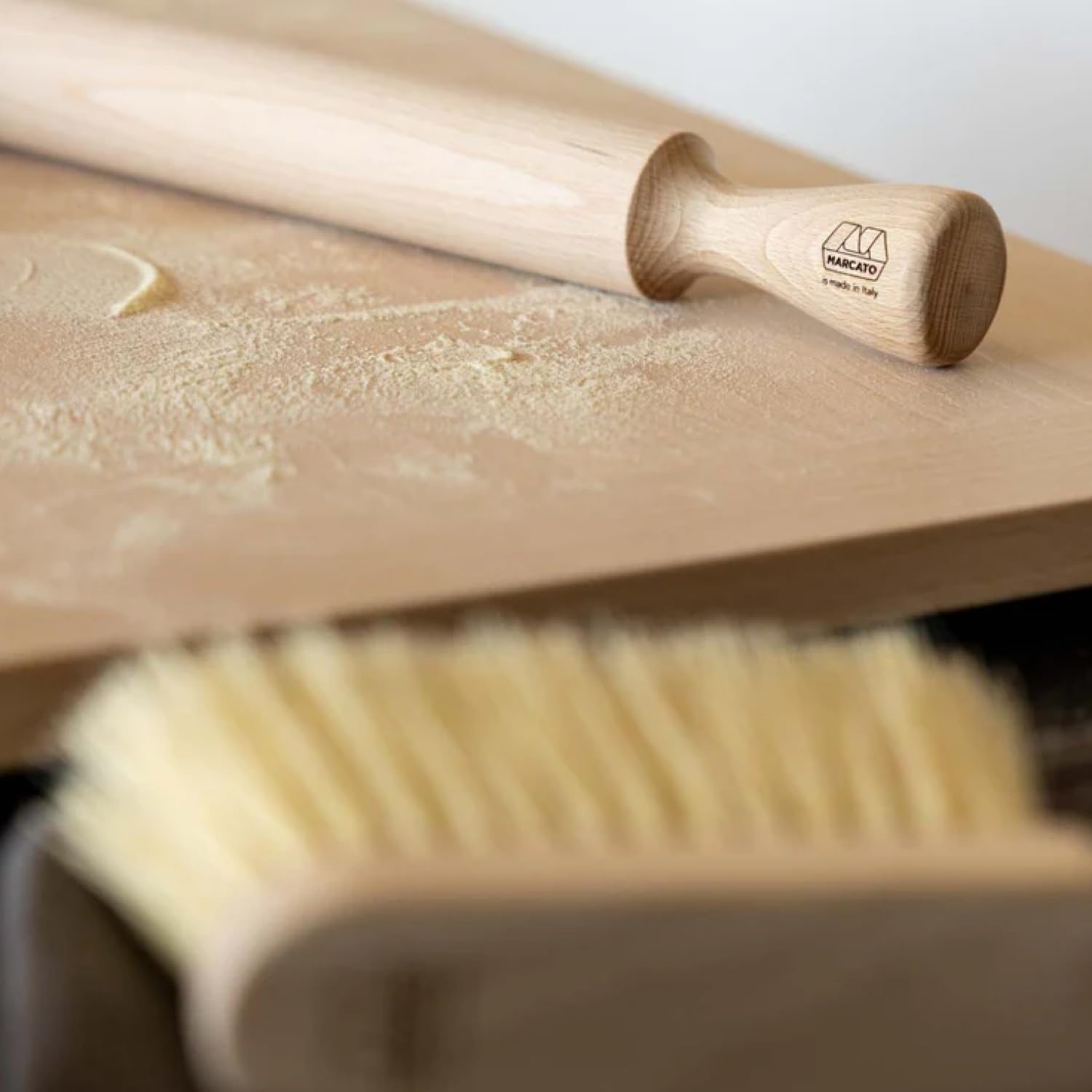 Marcato Premium Classic Wooden Rolling Pin – 70 cm / 27.56"