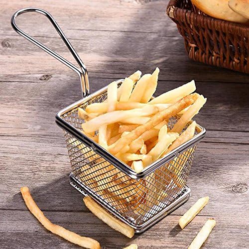 Cuisinox Personal French Fry Basket – 10cm wide x 13cm long x 8cm high by Kitchen Niche