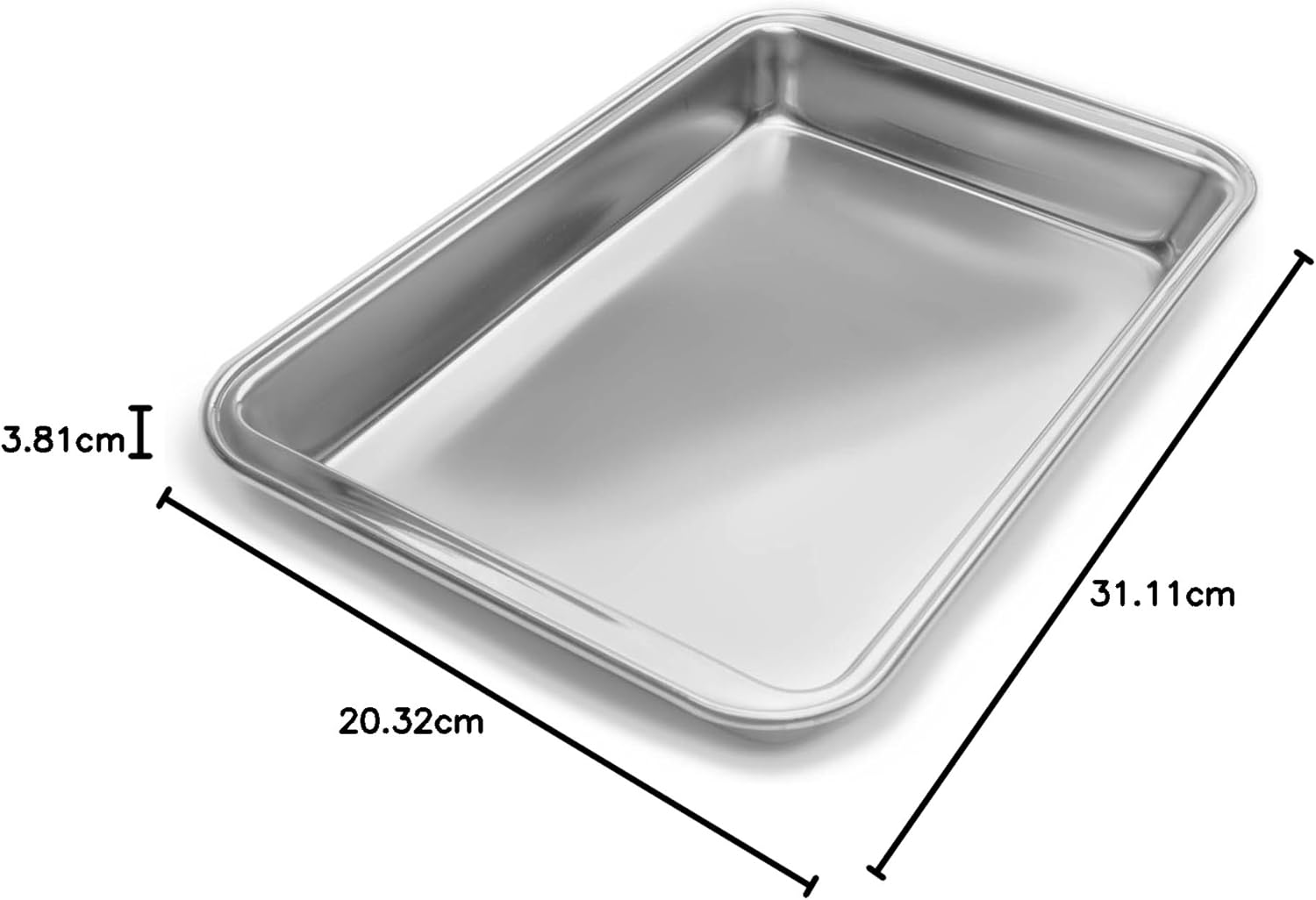 Fox Run Stainless Steel All Purpose Baking Pan 11 x 7 Inch