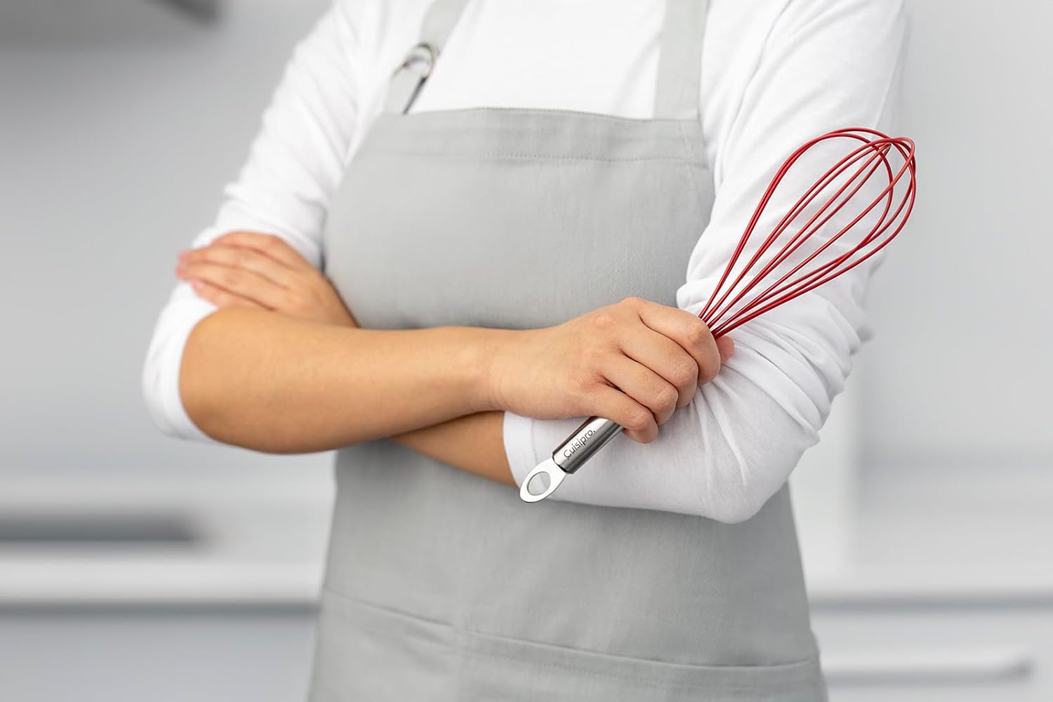 Cuisipro Balloon Whisk (8 wires) – 12" / 30.5 cm – Silicone Red Cuisipro by Kitchen Niche