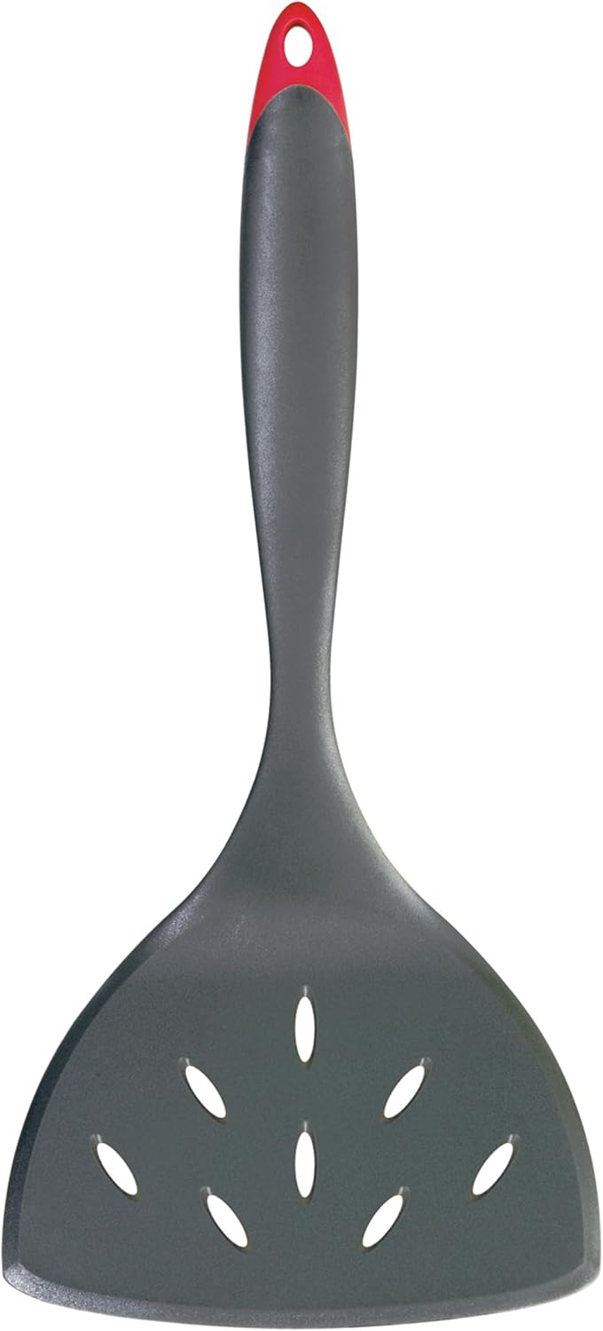 Cuisipro Fiberglass Wide Turner – Perforated – 11.25" / 28.6 cm – Black Cuisipro by Kitchen Niche