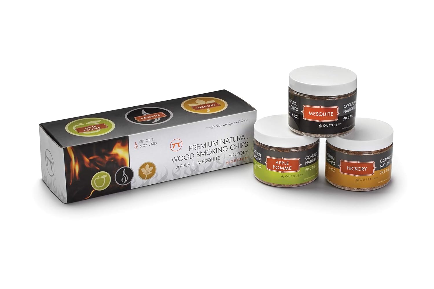 Outset Smoker Wood Chip Gift Set – 3 Pack