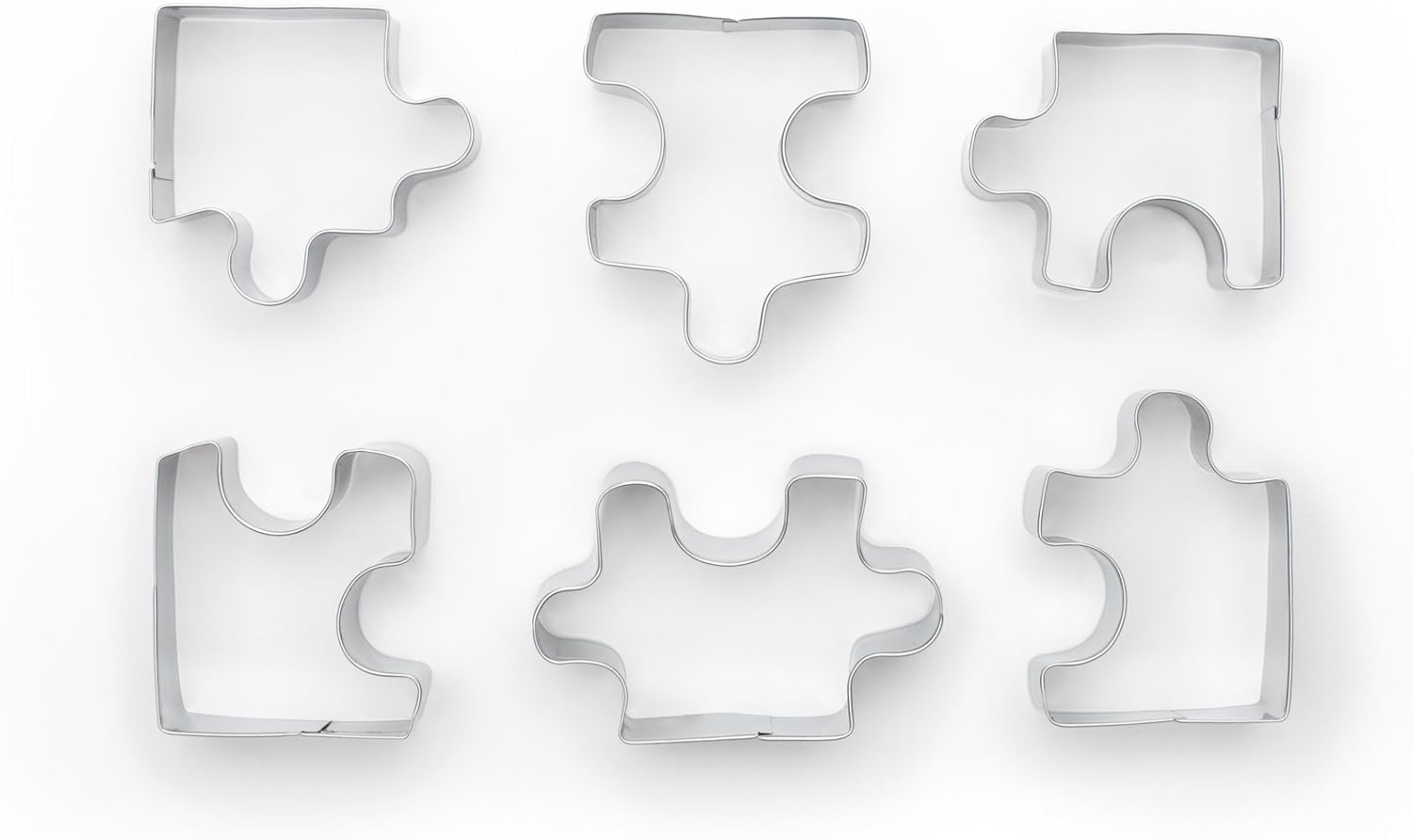 Fox Run Puzzle Pieces Cookie Cutter Set
