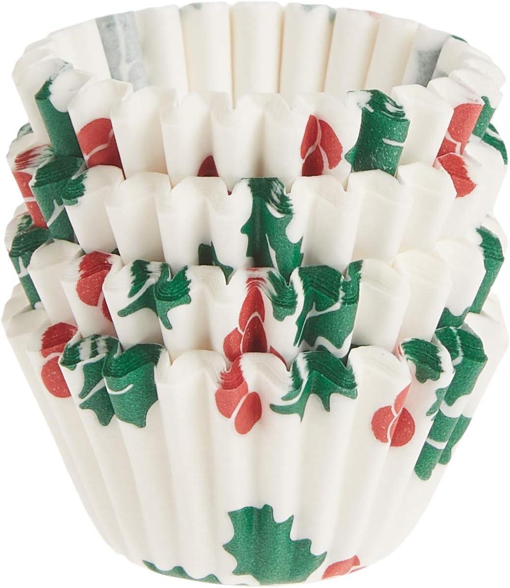 Fox Run Christmas Petit Four Baking Cups – 100 Pack