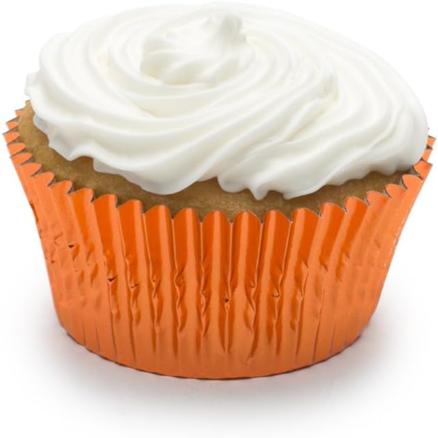 Fox Run Orange Foil Baking Cup Set of 32
