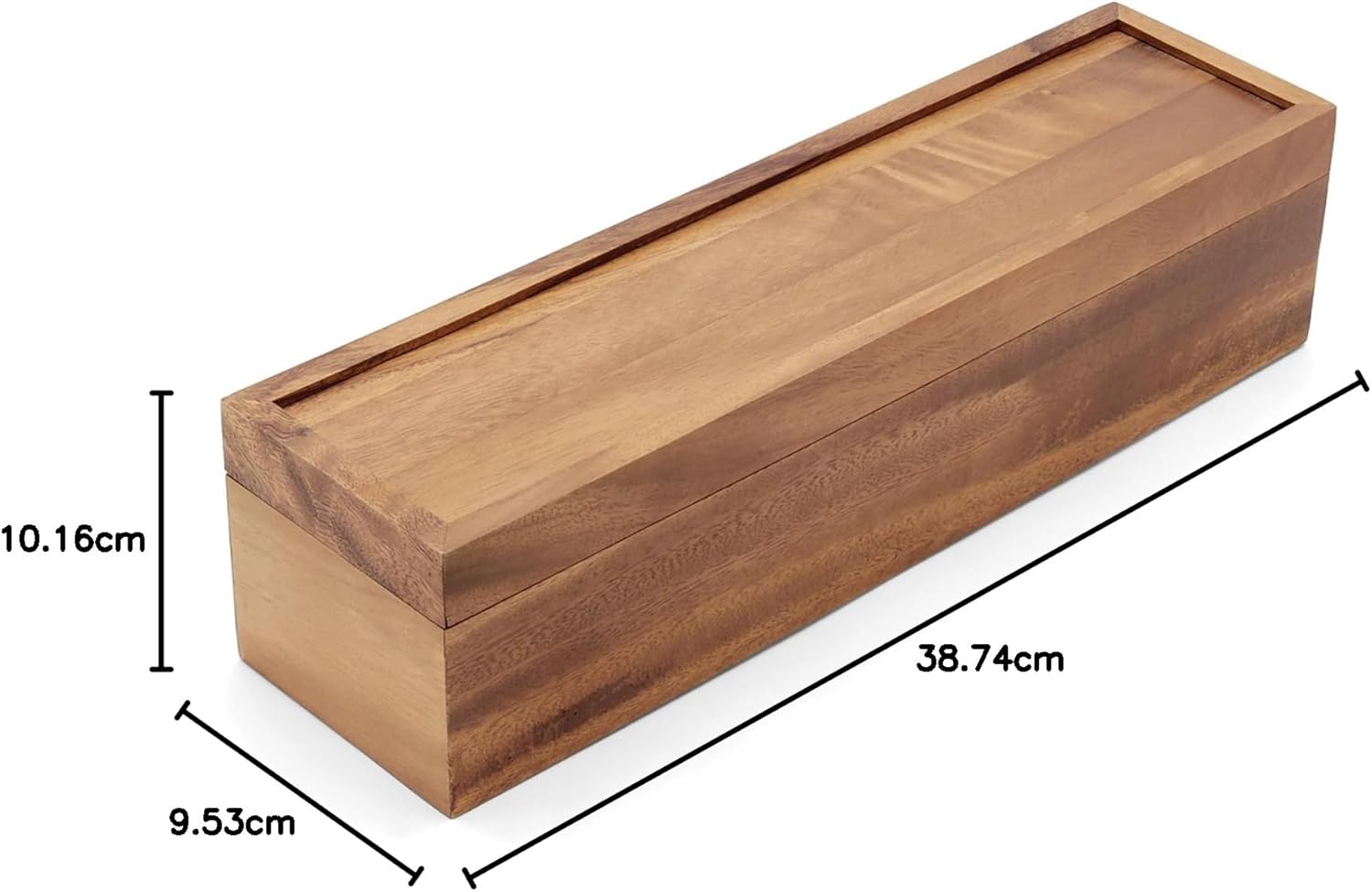 Ironwood Acacia Wood Townhouse Tea Storage Box