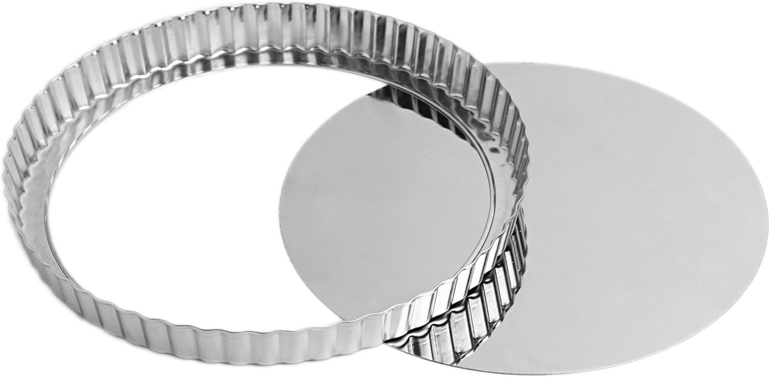 Fox Run 9" Stainless Steel Loose Bottom Tart/Quiche Pan