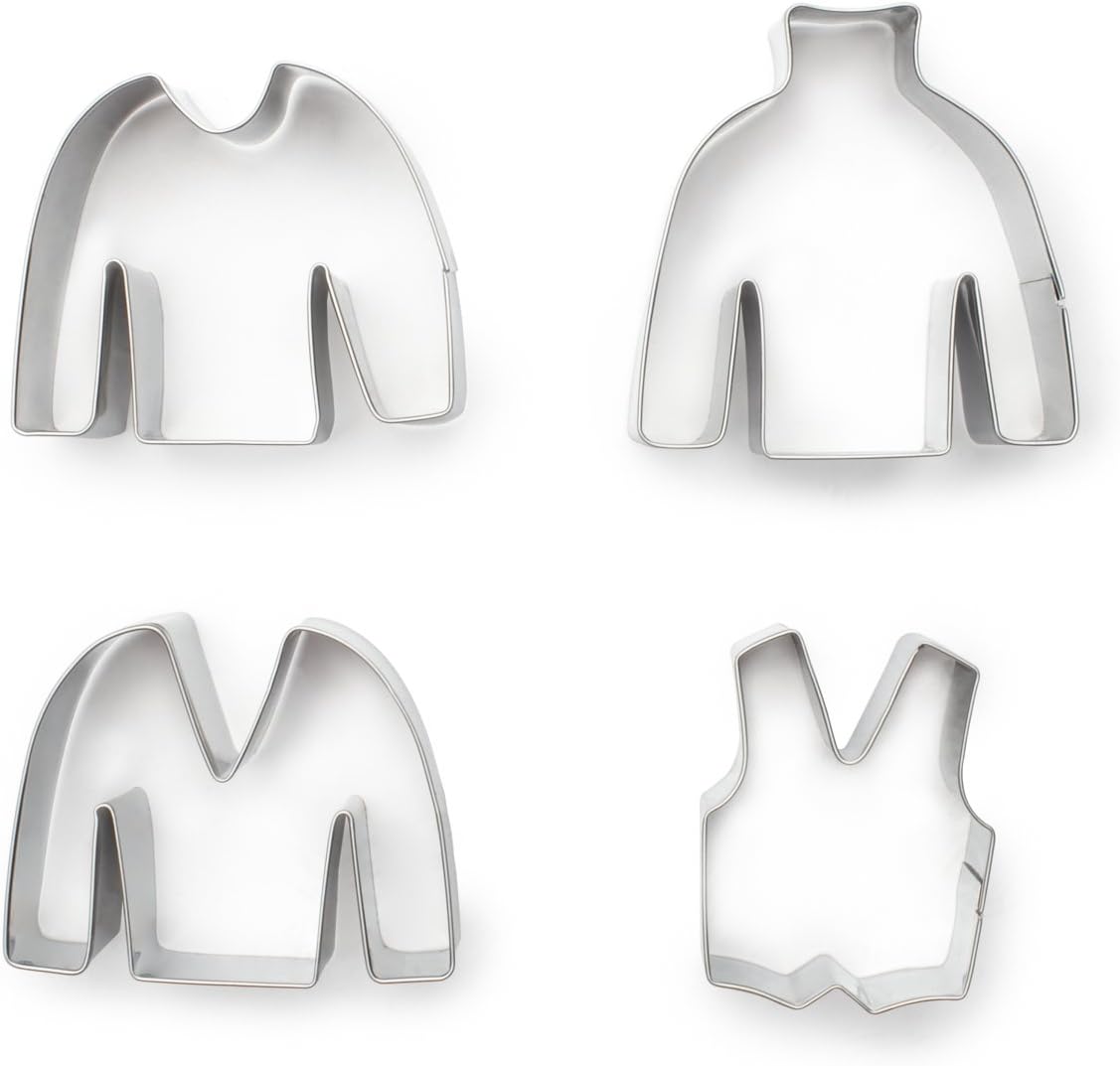 Fox Run Ugly Sweater Cookie Cutter Set