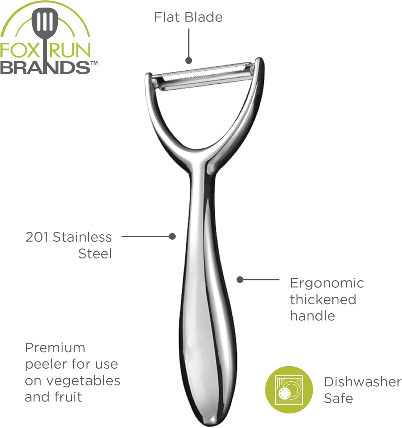Fox Run Premium Y Shape Stainless Steel Peeler