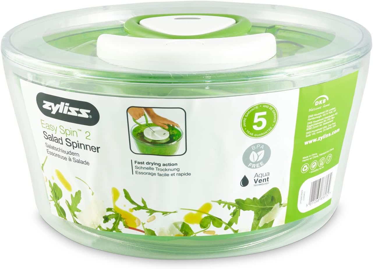 Zyliss Easy Spin 2 Salad Spinner - Large by Kitchen Niche