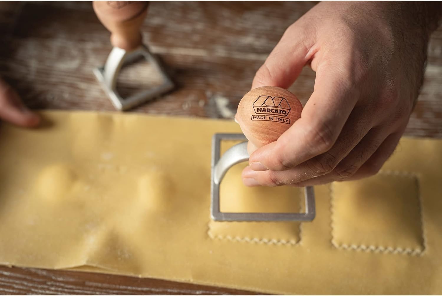 Marcato Ravioli Stamp Kit – Round & Square 58 mm Combo Set
