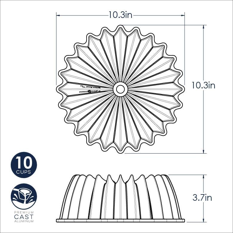 Nordic Ware Brilliance Bundt Cake Pan 10-Cup