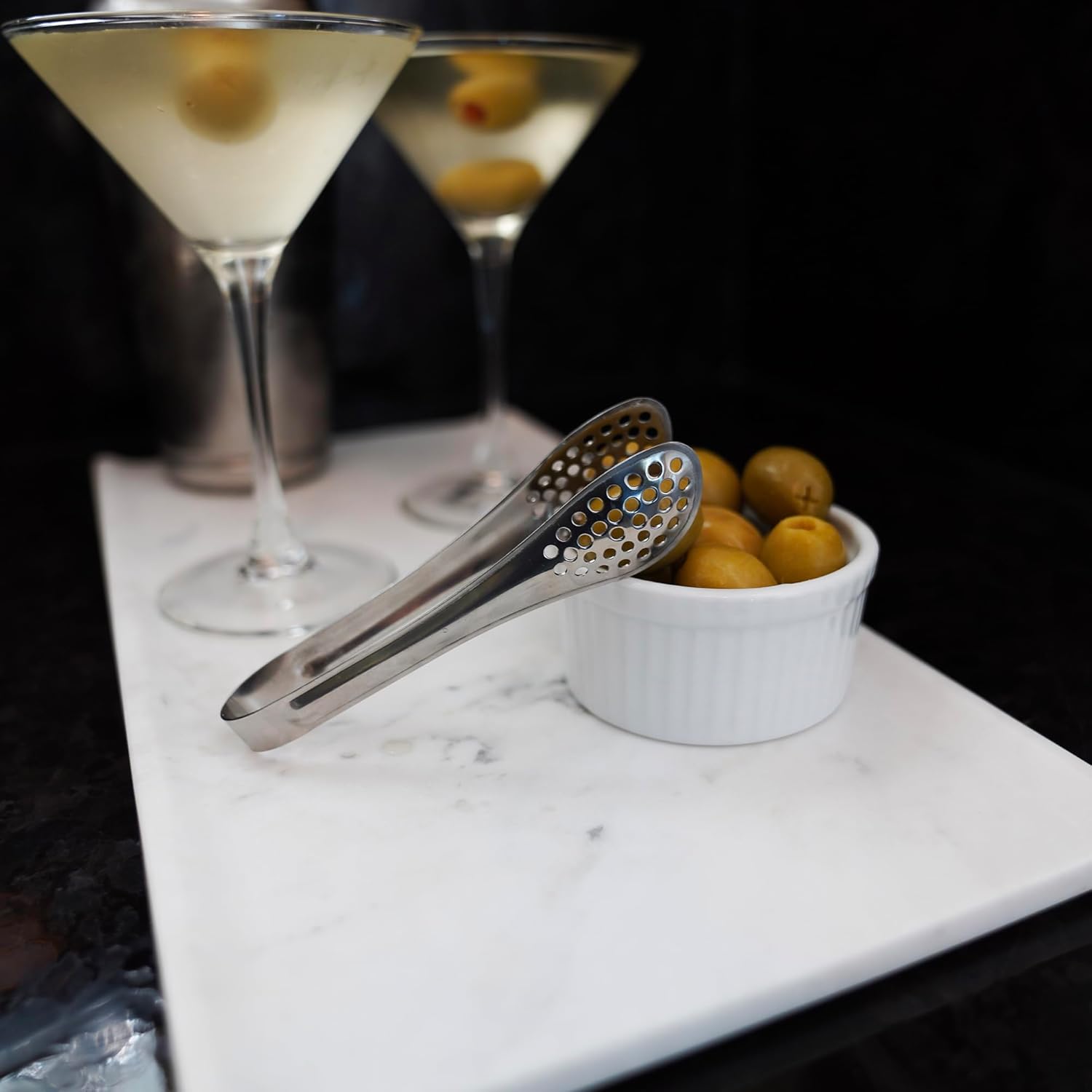 Fox Run Stainless Steel Mini Straining Tongs