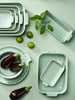 Peugeot Appolia Ceramic Baking Dish – Rectangular, Sage Green – 25 cm
