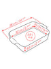 Peugeot Appolia Ceramic Baking Dish – Rectangular, Sage Green – 36 cm