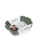 Peugeot Appolia Ceramic Baking Dish – Rectangular, Fern Green – 25 cm