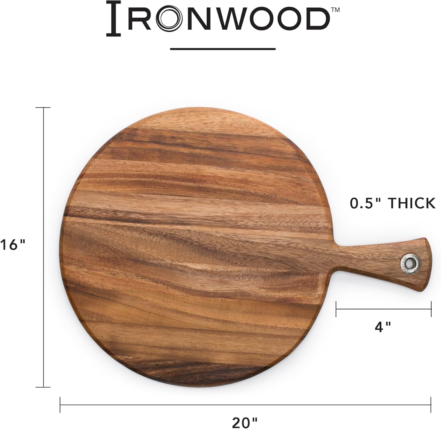 Ironwood Provencale XL Acacia Wood Charcuterie Paddle Board