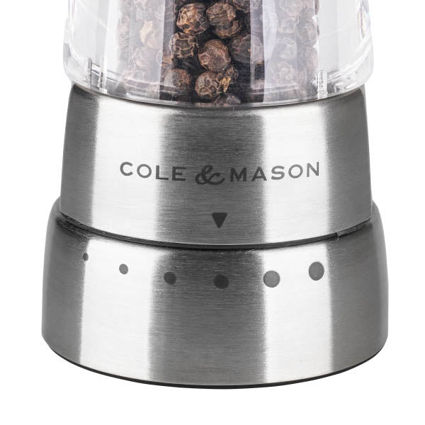 Cole & Mason Derwent Salt & Pepper Mill Gift Set – Stainless Steel – 7.5" / 19 cm