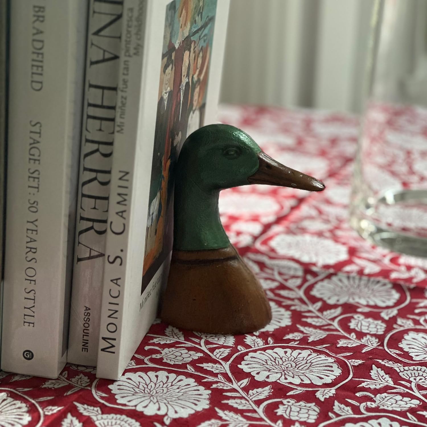 Fox Run Duck Head Iron Bookends, Set of 2