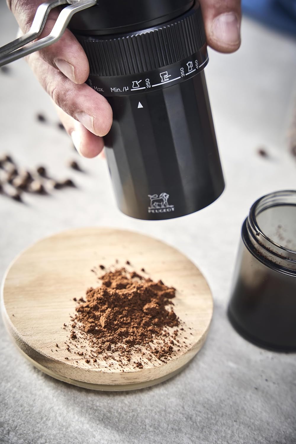 Peugeot Presto Coffee Mill – ABS Stainless Steel – 18 cm