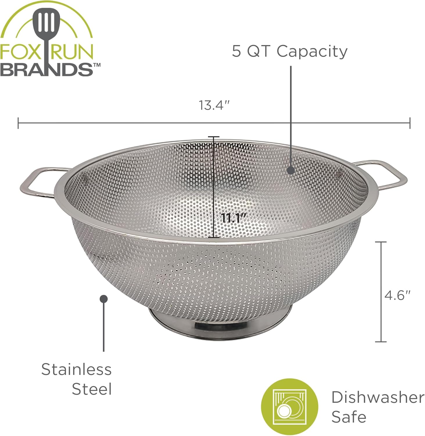 Fox Run Stainless Steel Colander