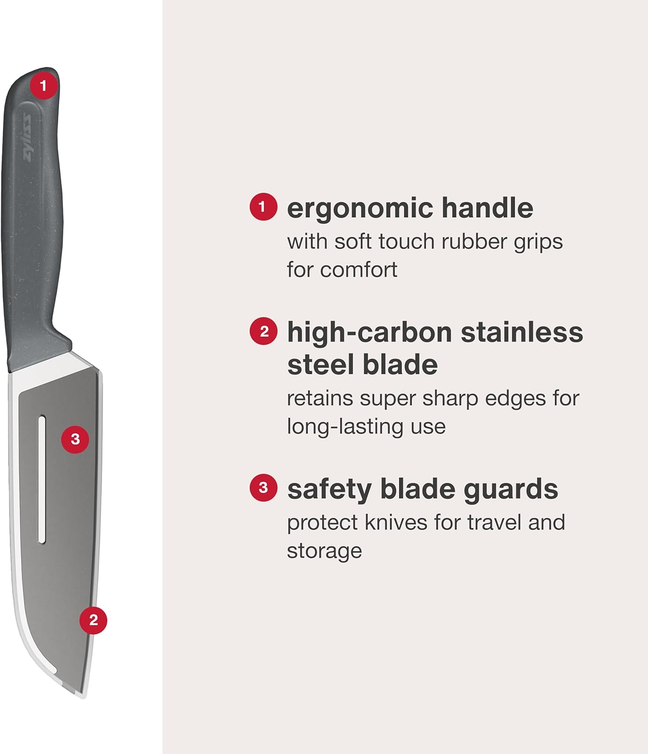 Zyliss Santoku Knife – 5.9" / 15 cm