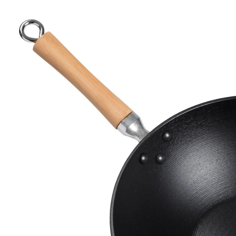 Joyce Chen Professional Series 14-Inch Cast Iron Flat-Bottom Wok Joyce Chen by Kitchen Niche