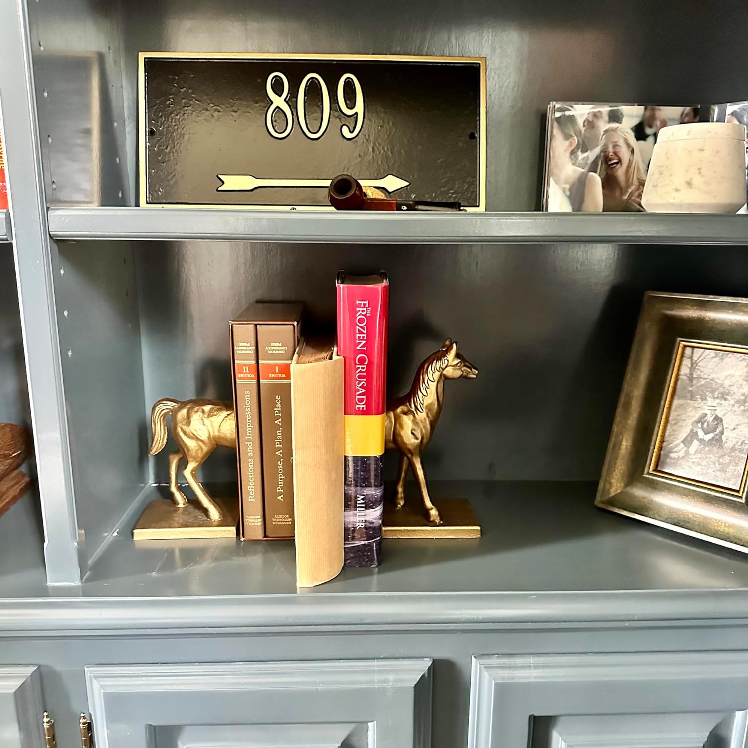Fox Run Horse Iron Bookends, Set of 2
