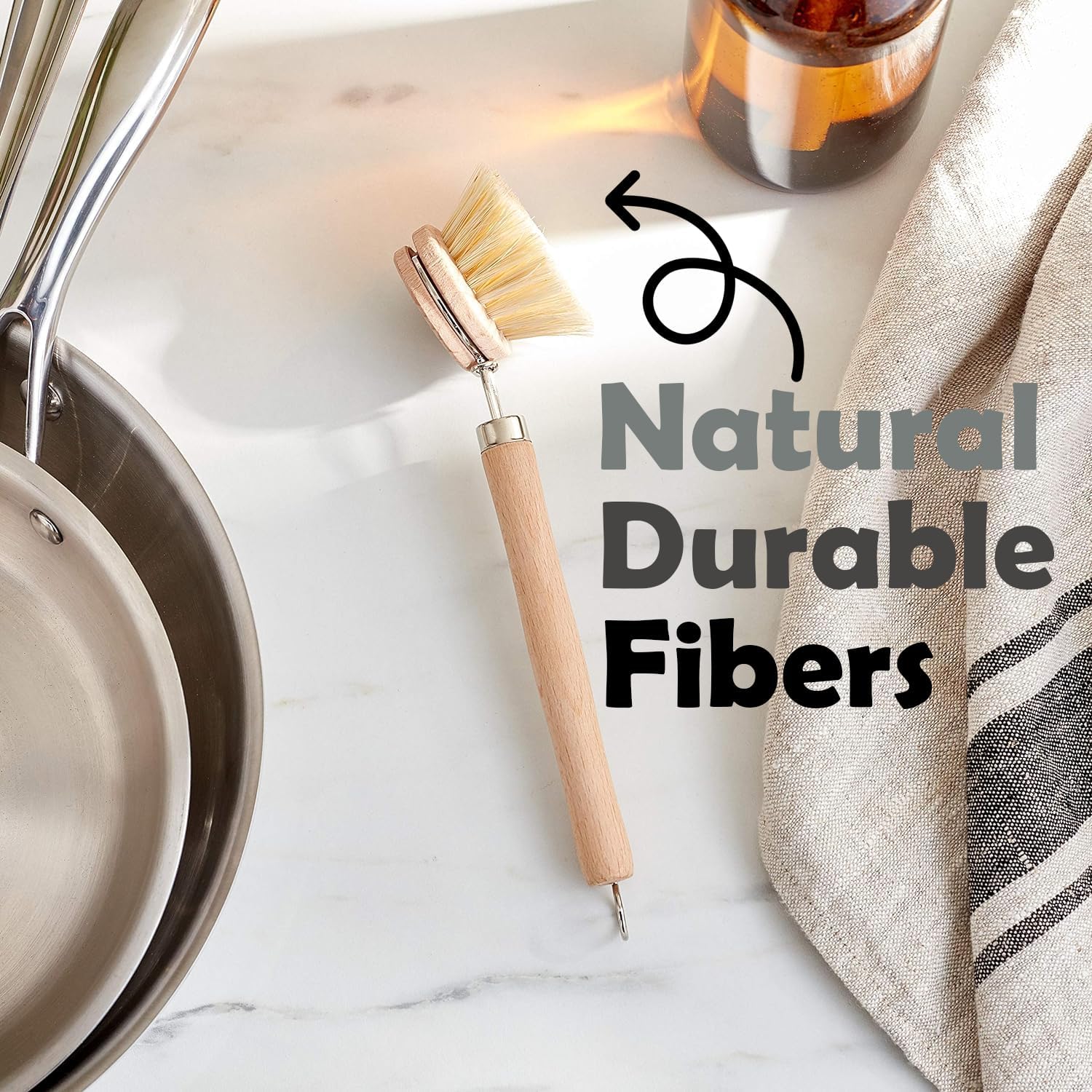 Fox Run Natural Dish Brush, 9 Inch