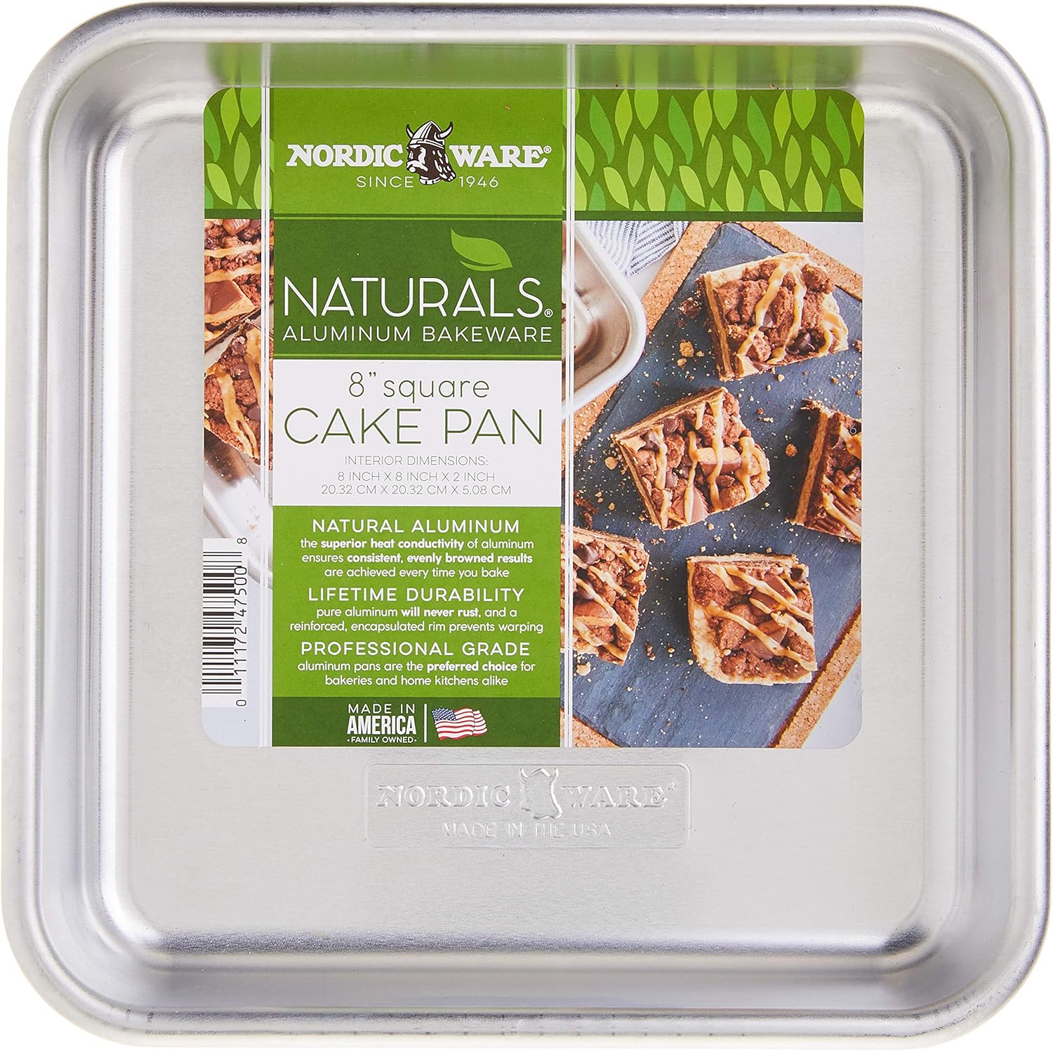 Nordic Ware 8" x 8" Square Cake Pan Naturals
