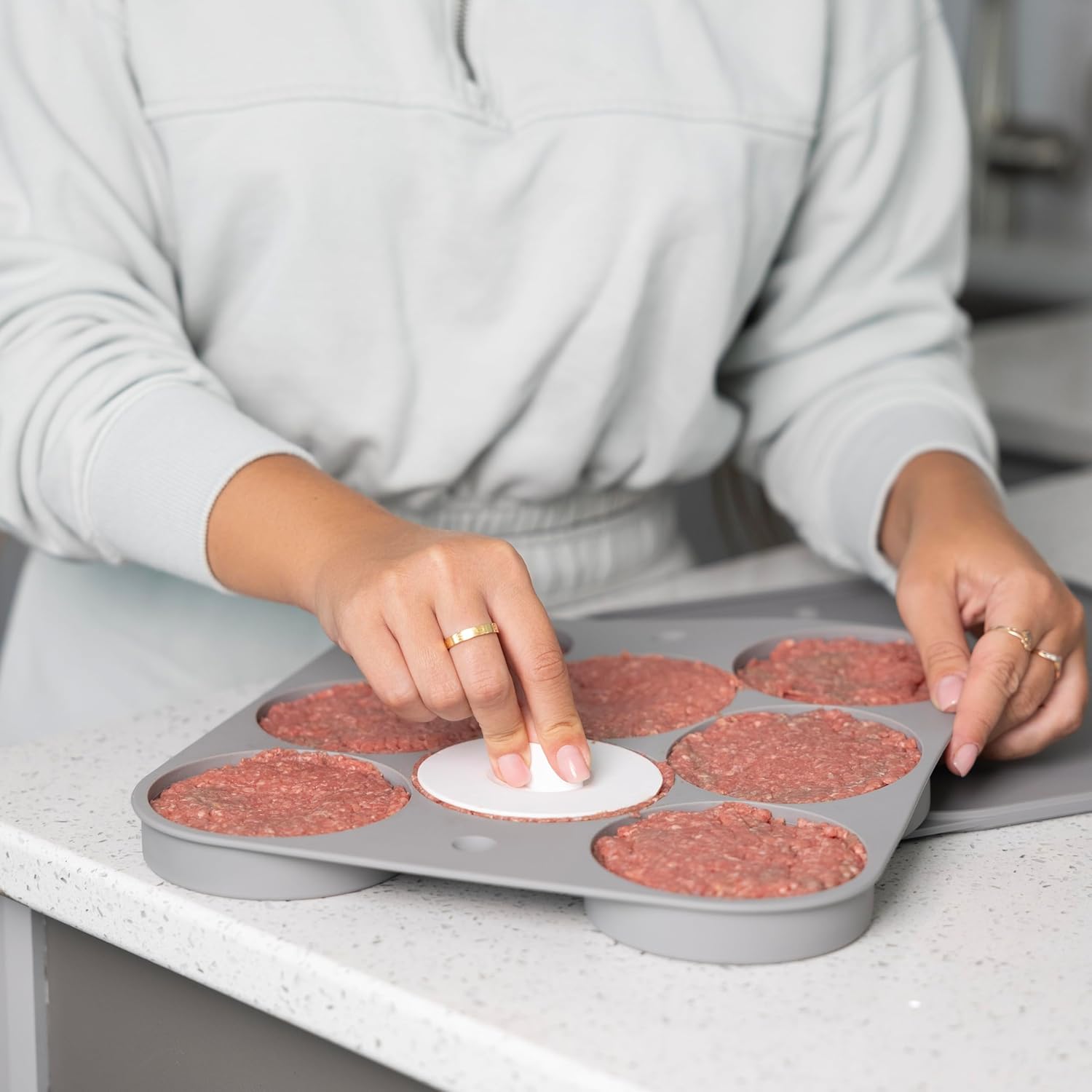 Outset Burger Patty Maker & Freezer Storage