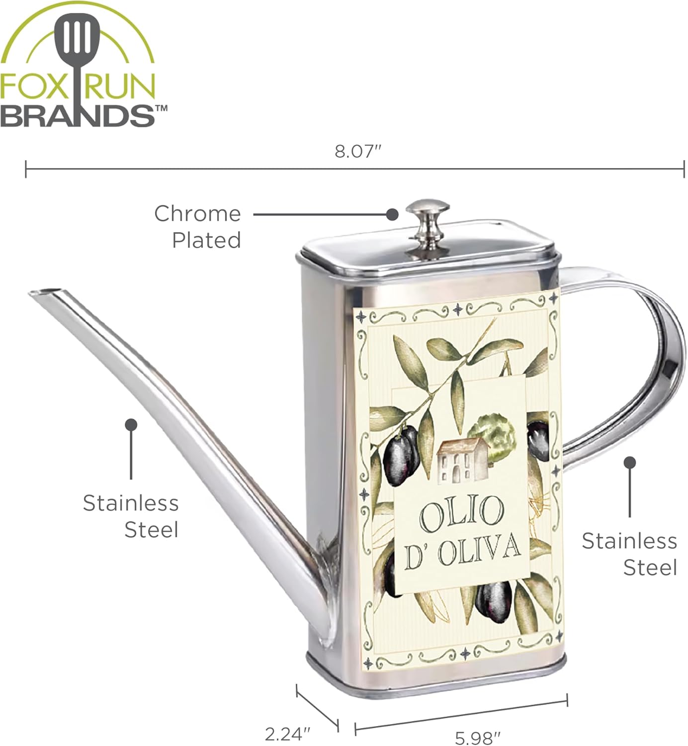 Fox Run Stainless Steel Oil Can